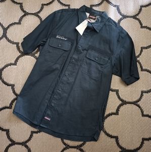 Dickies Navy Button Up